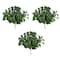 19" UV Resistant Artificial Puff Ivy Bush (Indoor/Outdoor) - Set of 3
